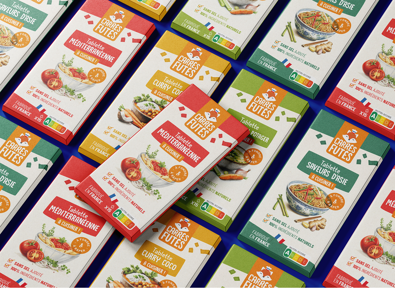 Carrés Futés — gamme tablettes à cuisiner
